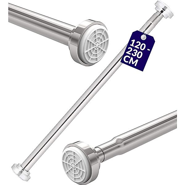 Praknu Duschvorhangstange Duschvorhangstange ohne Bohren - günstig online kaufen