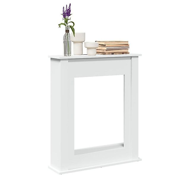 vidaXL Kaminumbauschrank Kaminumrandung Weiß 75x20x87,5 cm Holzwerkstoff günstig online kaufen