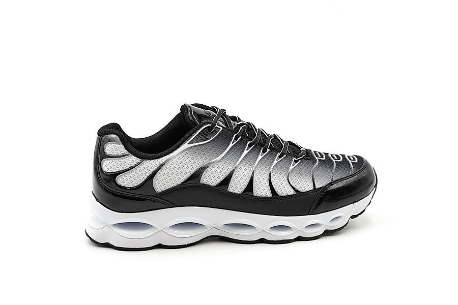 Sonderpostendiscount Herrensneaker Black/White mit gedämpfter Sohle günstig online kaufen