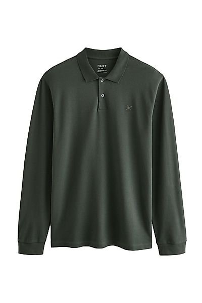 Next Langarm-Poloshirt Langärmeliges Pikee-Poloshirt (1-tlg) günstig online kaufen