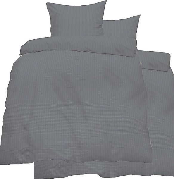 KH-Haushaltshandel Bettwäsche 4-tlg. Baumwoll Seersucker Bettwäsche 2x (135 günstig online kaufen