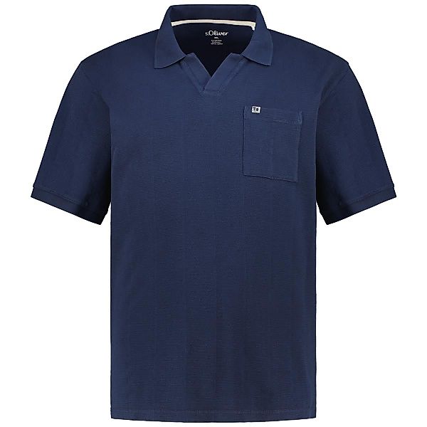 s.Oliver Basic-Poloshirt Farbe blau Größe: 5XL günstig online kaufen