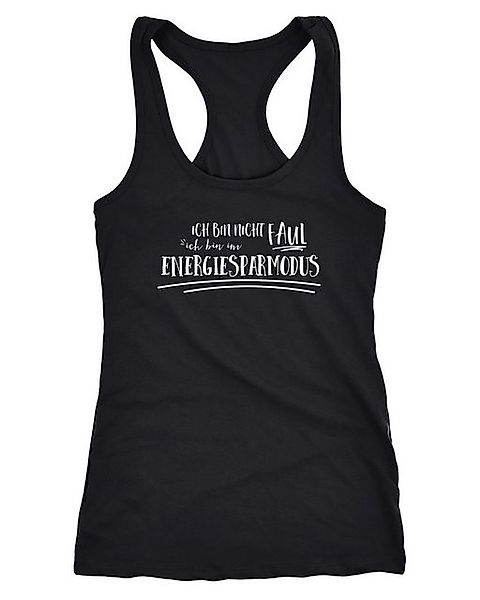 MoonWorks Tanktop Damen Tanktop Ich bin nicht faul, ich bin im Energiesparm günstig online kaufen