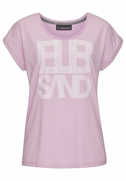Elbsand T-Shirt "Eldis", mit Logodruck, Kurzarmshirt aus Baumwoll-Mix, spor günstig online kaufen
