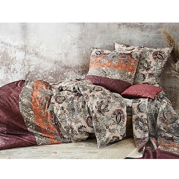 Irisette Mako Satin Bettwäsche Eos 8326-60 Ornamente Paisley 155x220 günstig online kaufen