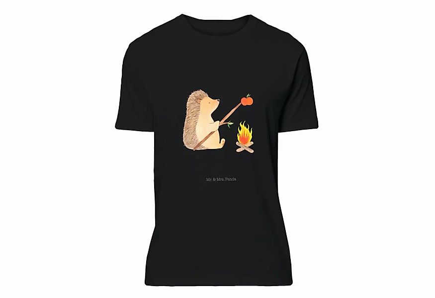 Mr. & Mrs. Panda T-Shirt Igel grillt - Schwarz - Geschenk, Jubiläum, gute L günstig online kaufen
