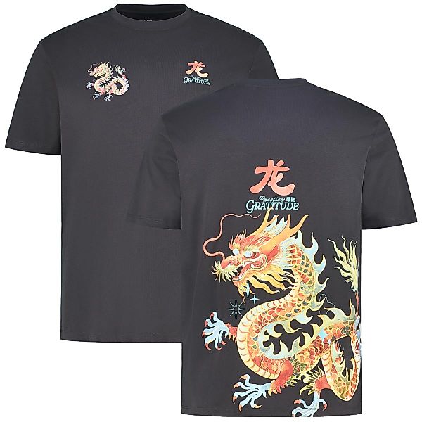 Jack&Jones T-Shirt mit Print auf Vorder- und Rückseite Farbe grau Größe: 6X günstig online kaufen