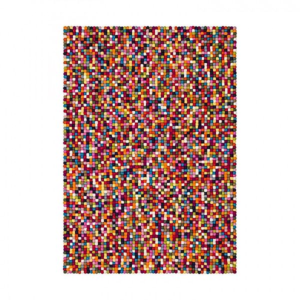 myfelt - Lotte Filzkugelteppich rechteckig - multicolor/160x230 cm günstig online kaufen