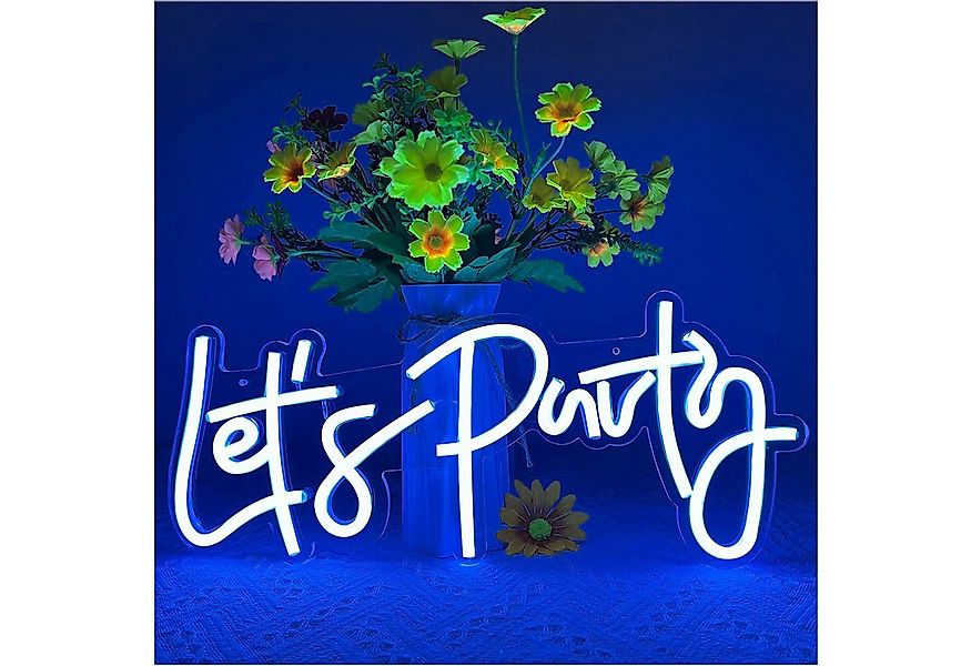 Sunicol LED Dekolicht Let's Party Neonschild, LED Leuchtschild Neonlicht, f günstig online kaufen