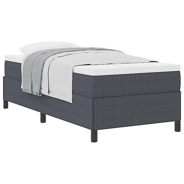 vidaXL Bett Bettgestell Dunkelgrau 90x200 cm Cord-Stoff (1-tlg) günstig online kaufen