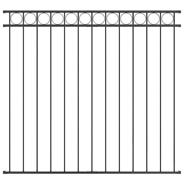 vidaXL Gartenzaun Zaunfeld Grau 1,7x1,2 m günstig online kaufen