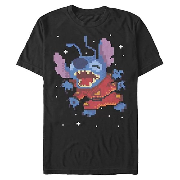 Disney - Lilo & Stitch - Stitch Pixel - Männer T-Shirt günstig online kaufen