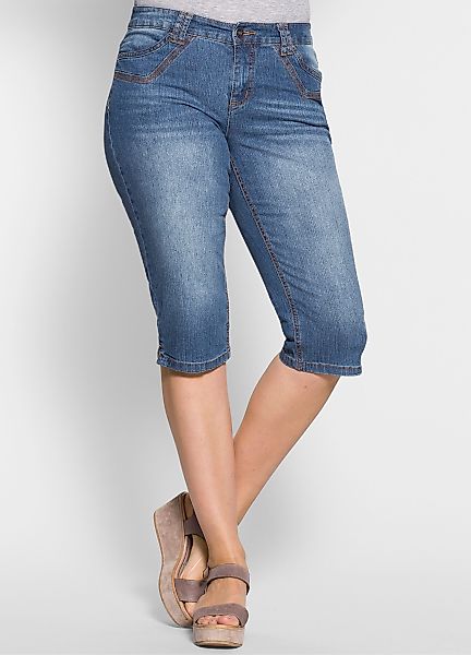 Sheego Shorts Caprijeans günstig online kaufen