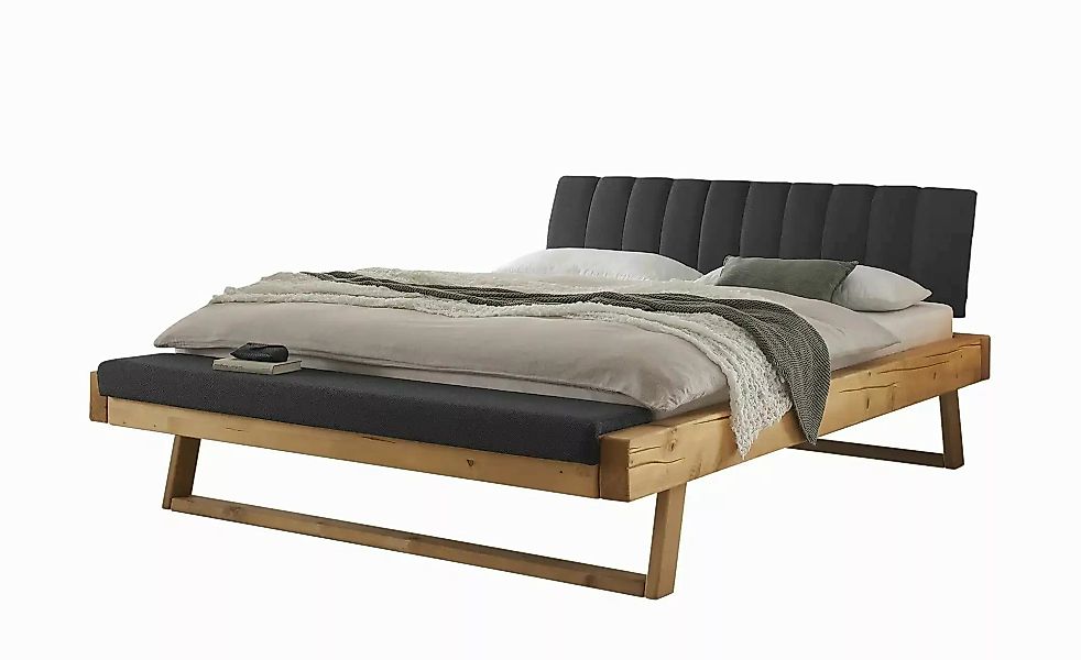 Bettgestell Massiv Sarja ¦ holzfarben ¦ Maße (cm): B: 198 H: 98 Betten > Be günstig online kaufen