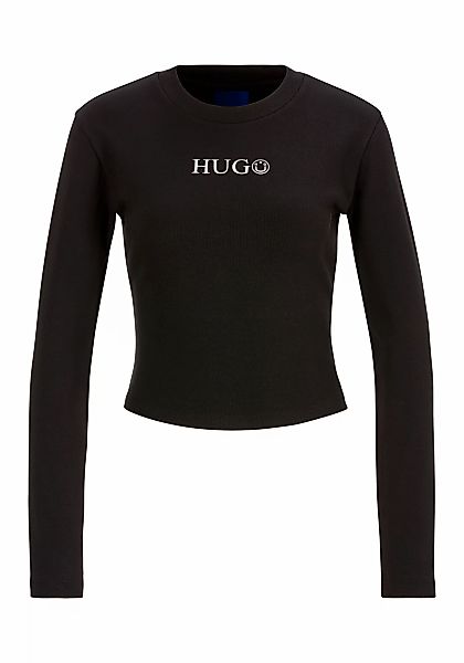 HUGO Blue Langarmshirt Della_B mit Rundhalsausschnitt günstig online kaufen