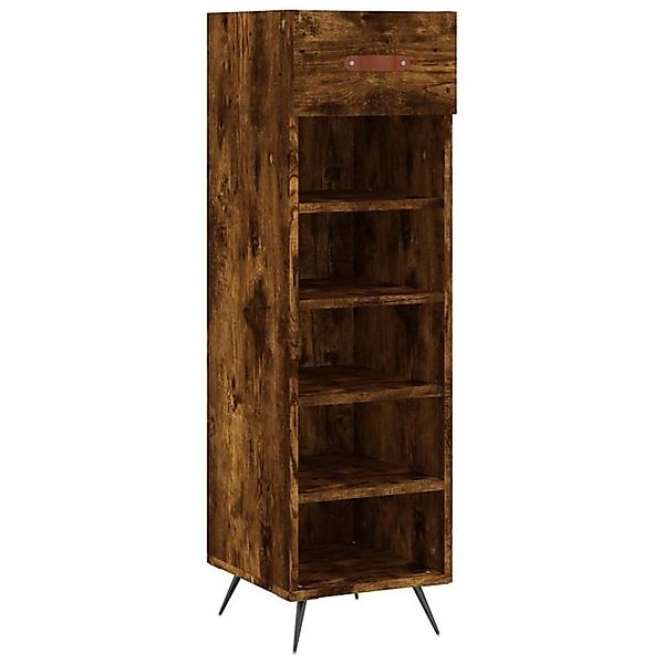 vidaXL Schuhschrank Schuhschrank Räuchereiche 30x35x105 cm Holzwerkstoff (1 günstig online kaufen