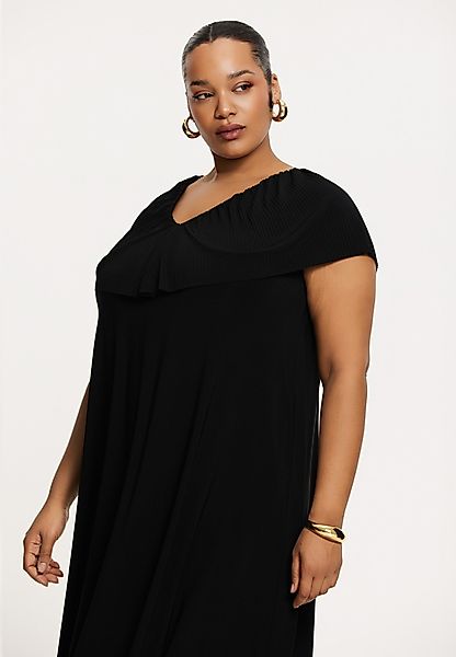 YOEK A-Linien-Kleid Damen Kleid mit falten günstig online kaufen