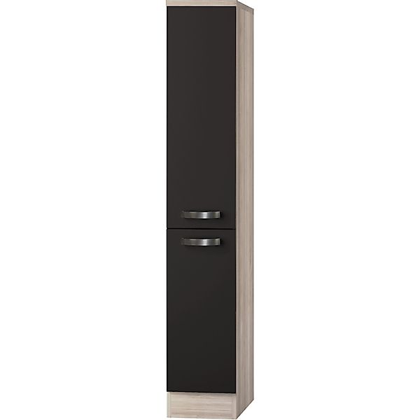 Optifit Küchen-Midi-Apothekerschrank Faro220 30cmx174,4cmx60cm Anthra.-Brau günstig online kaufen