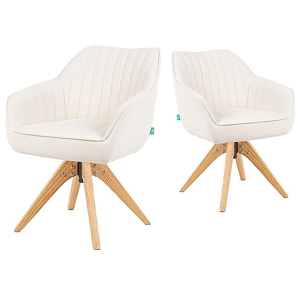 DUBI Möbel Polsterstuhl Mika-Finn 2er-Set, Federkern, günstig online kaufen