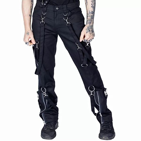 Heartless Stoffhose Midas Jeans Gothic Riemen D-Ringe Strapsen günstig online kaufen