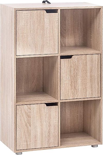 Woltu Bücherregal, 1-tlg., Standregal mit 3 günstig online kaufen