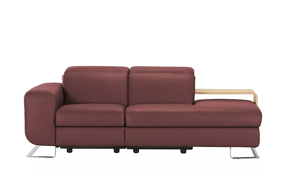 JOOP! Ledersofa  8151 - rot - 211 cm - 74 cm - 111 cm - Polstermöbel > Sofa günstig online kaufen