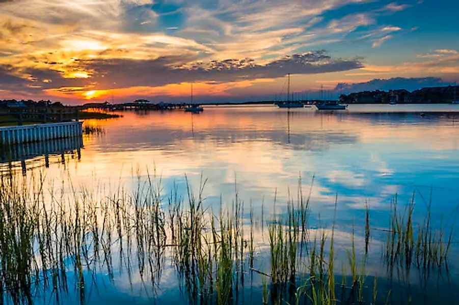 Papermoon Fototapete »Folly Beach South Carolina« glatt günstig online kaufen