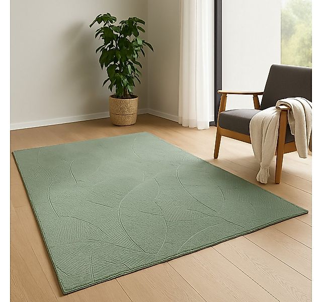 TaCa Home Teppich Kurzflor Teppich Hasenfell Optik, rund, Höhe: 10 mm, Wohn günstig online kaufen