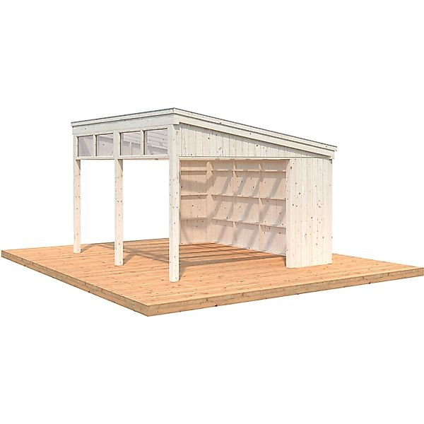 Palmako Pavillon Nova 13,0 m² Kit Natur Unbehandelt 417 cm x 356 cm günstig online kaufen