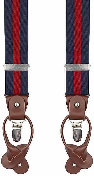 Suitable Luxe Hosenträger Navy Streifen Rot - günstig online kaufen