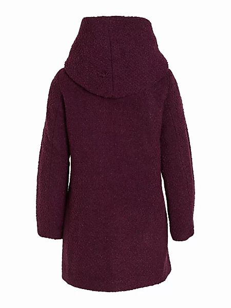 VILA Wollgemisch Kapuzen Mantel Damen Rot günstig online kaufen