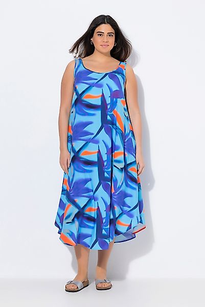 Ulla Popken Maxikleid Midikleid Blüten A-Linie günstig online kaufen