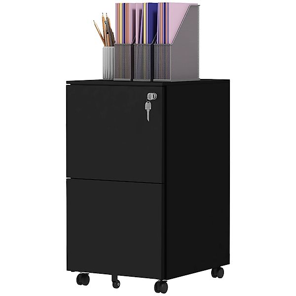 Vinsetto Rollcontainer Aktenschrank mit 2 Schubladen günstig online kaufen