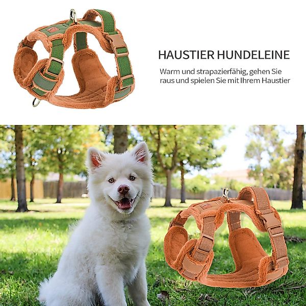 Refttenw Hunde-Geschirr Hund Zuggeschirr,Dog Harness,Einstellbar,Warmes Fle günstig online kaufen