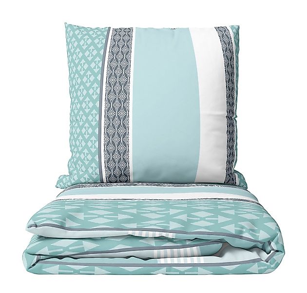 Leonado Vicenti Bettwäsche Streifen Rauten weich Pflegeleicht, Baumwolle, S günstig online kaufen