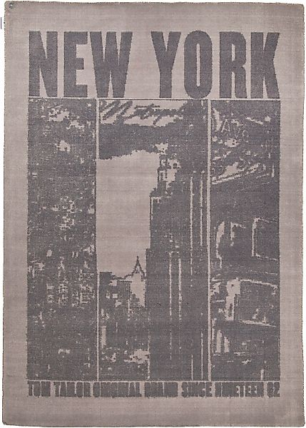 TOM TAILOR HOME Teppich "Happy New York" rechteckig 12 mm Höhe modernes Des günstig online kaufen