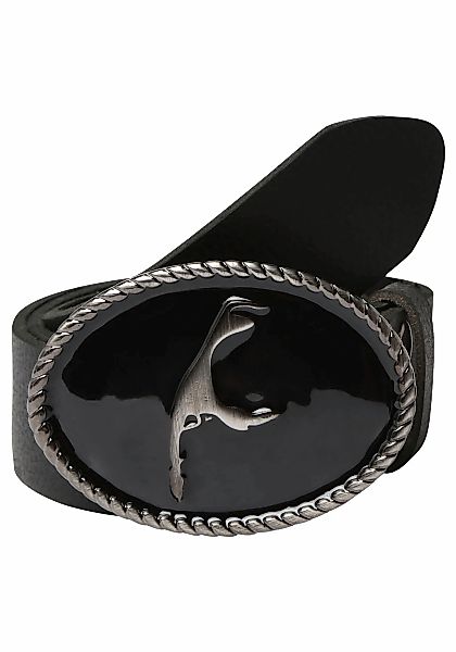 Rettungsring Gürtel Ledergürtel, mit austauschbarer Schließe "Sylt Schwarz" günstig online kaufen