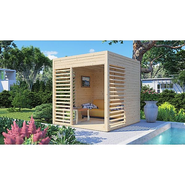 BERTILO Pavillon "Modern Art 1", aus nordischer Fichte, kompletter Bausatz günstig online kaufen