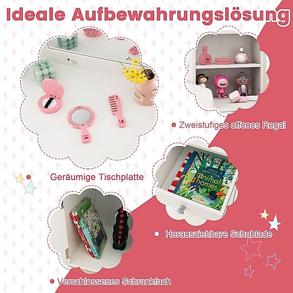 COSTWAY Schminktisch Kidner, mit Stuhl & günstig online kaufen