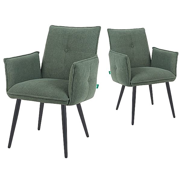 DUBI Möbel Polsterstuhl Mika-Nina 2er-Set, Federkern, günstig online kaufen