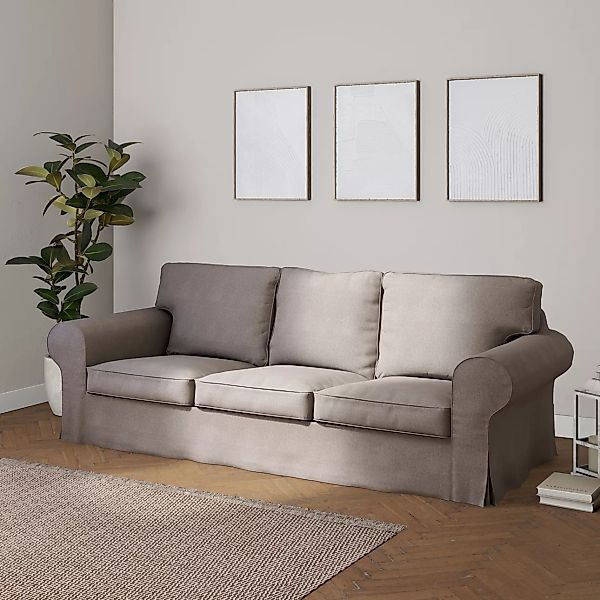 Bezug für Ektorp 3-Sitzer Schlafsofa, neues Modell (2013), beige-grau, 40cm günstig online kaufen