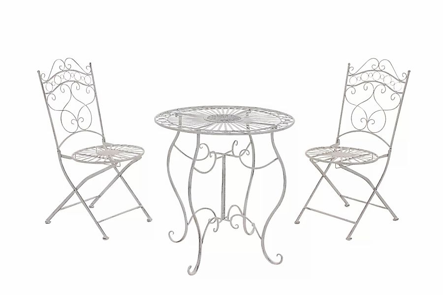 CLP Garten-Essgruppe Indra, pflegeleichte Eisen-Sitzmöbel, Jugendstil günstig online kaufen