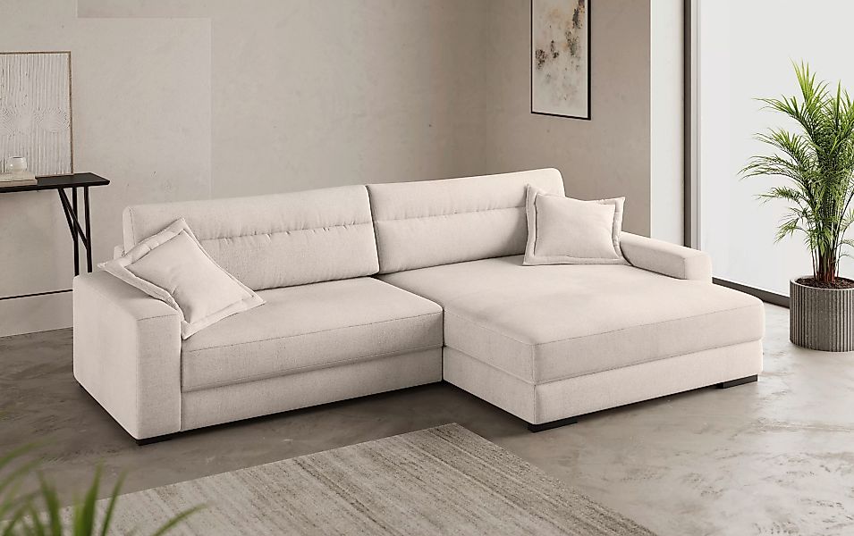 Mr. Couch Ecksofa "Marcello DuraFlex L-Form", EasyBett, Bettkasten, Kaltsch günstig online kaufen