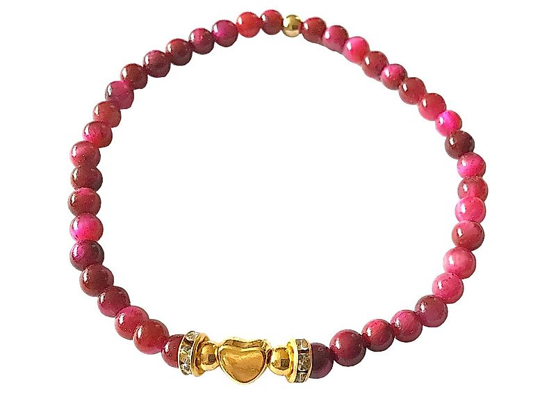 Steinfixx® Perlenarmband Elegantes Perlenarmband aus rotem Tigerauge in Ges günstig online kaufen