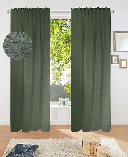 my home Verdunkelungsvorhang Fleuriss, Multifunktionsband (1 günstig online kaufen