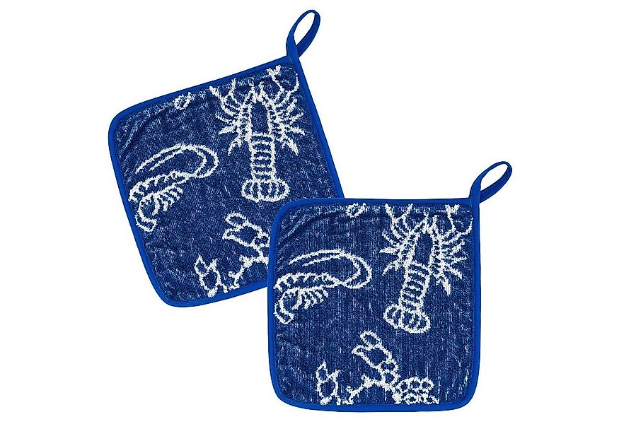 Kracht Topflappen Seafood, (Set, 2-tlg., Set), 2er Set Topflappen, Baumwoll günstig online kaufen