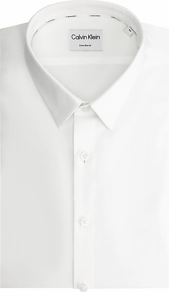 Calvin Klein Businesshemd "XSLIM ESNTL POPLIN NOS STR SLD", Mit Rundhalsaus günstig online kaufen