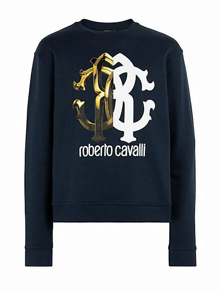 roberto cavalli Sweatshirt Sweatshirt Regular Fit Monogram-Print PulloverRC günstig online kaufen