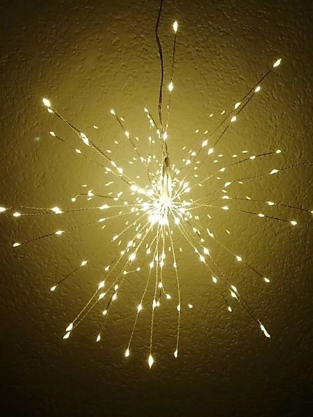 Agentur Wirtz Leuchtdeko LED Leucht-Sputnik 35 cm silber 160 LED günstig online kaufen