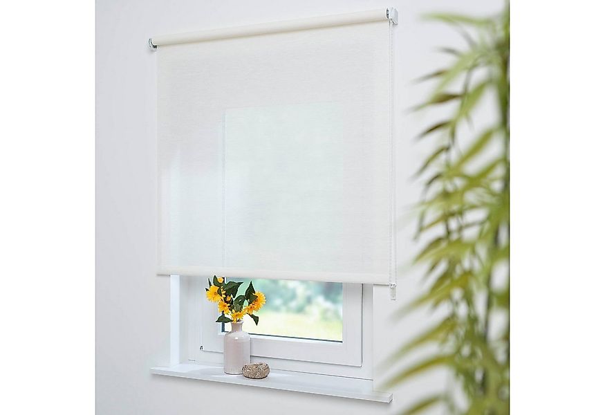 Seitenzugrollo Dekor Struktur, Liedeco, Lichtschutz, mit Bohren, verschraub günstig online kaufen